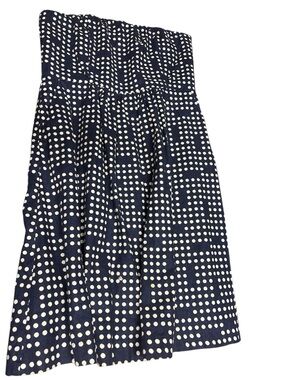 GAP Navy and White Polka Dot Mini Dress strapless size 6